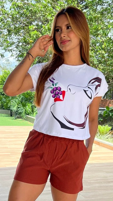 Terracotta High Waist Short