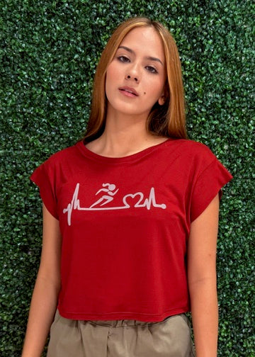 Terracota Silver Running Girl Shirt