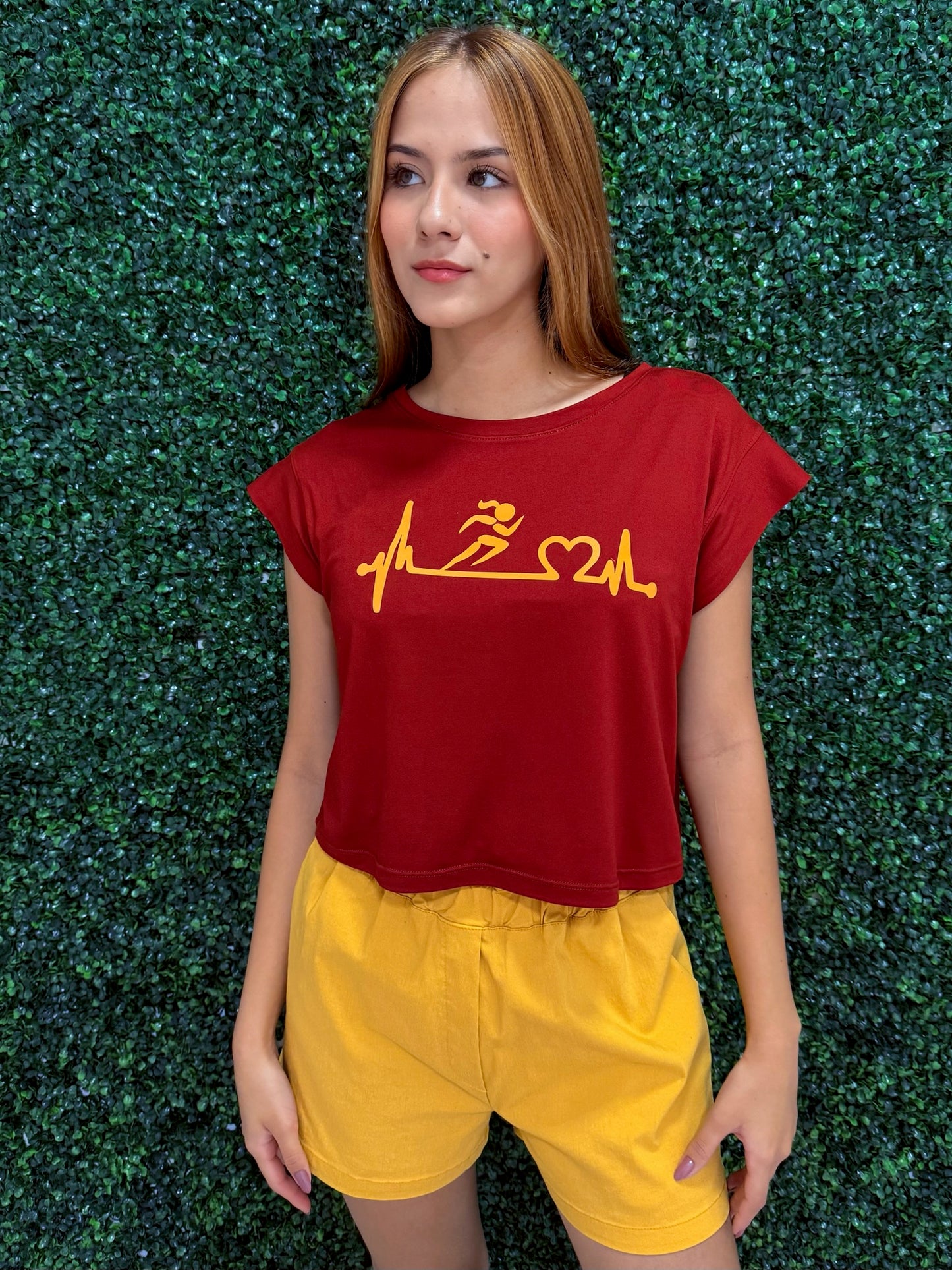 Terracota Yellow Running Girl Shirt