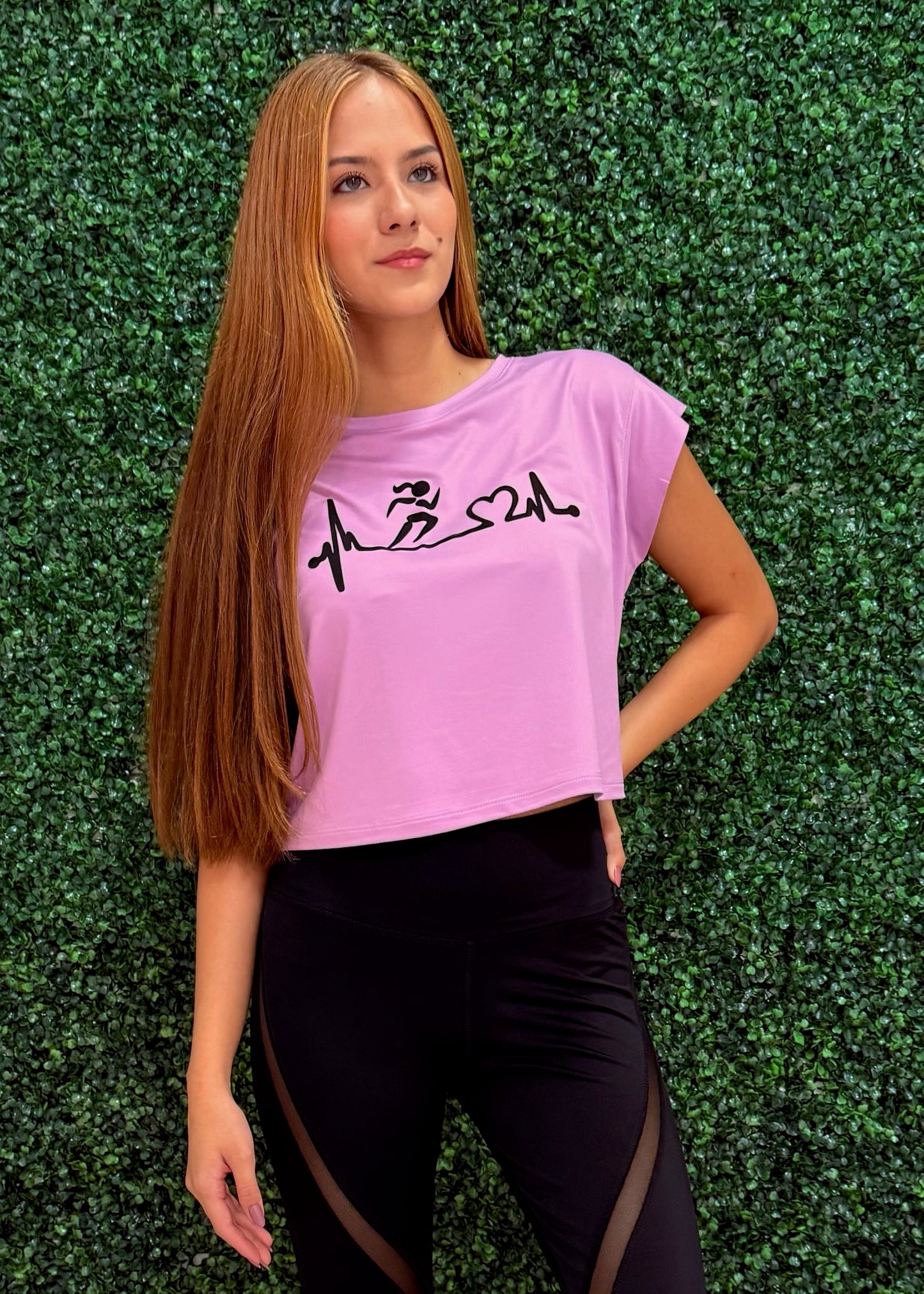 Helio Black Running Girl Shirt