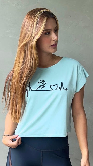 Green Running Girl Shirt