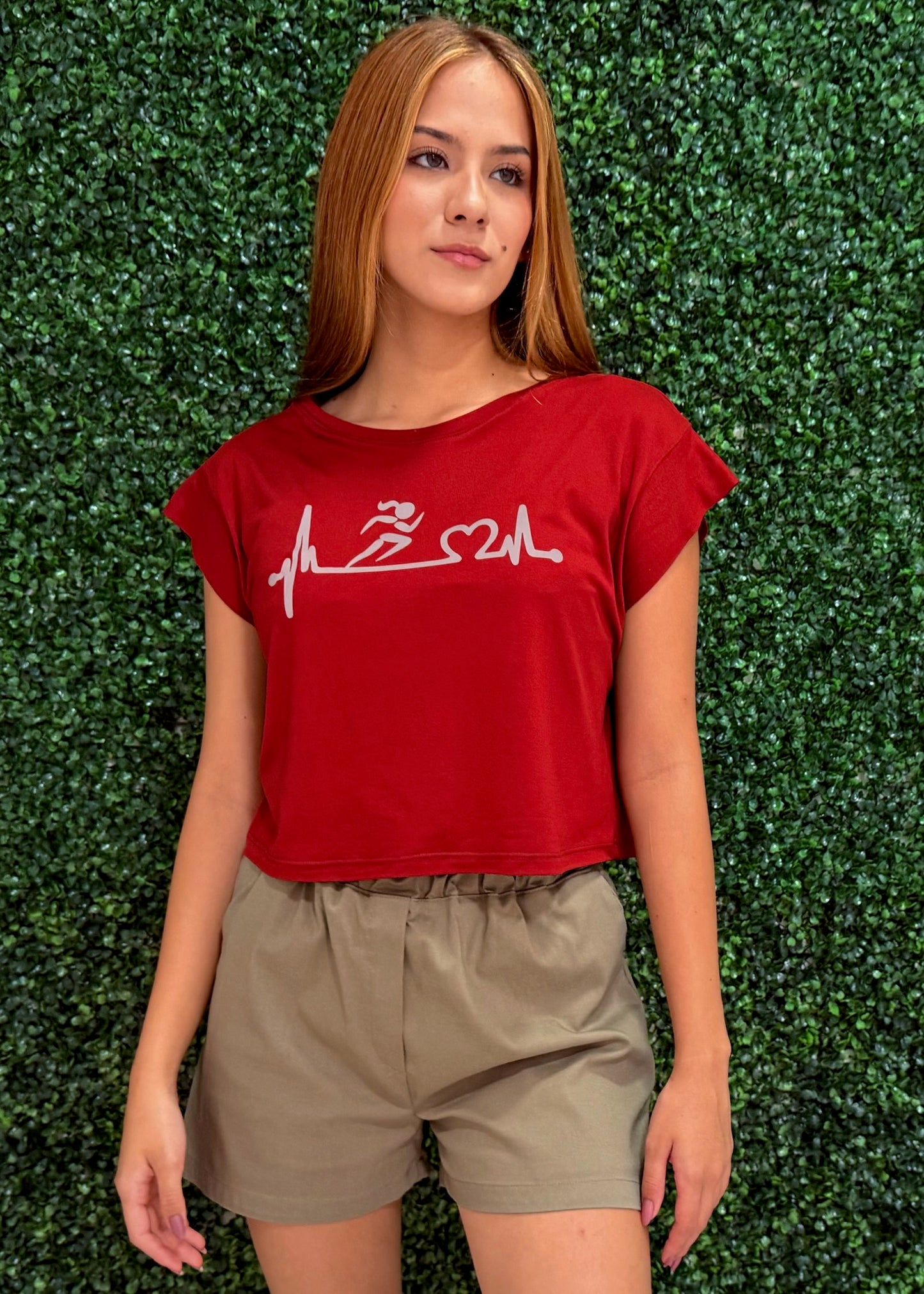 Terracota Silver Running Girl Shirt