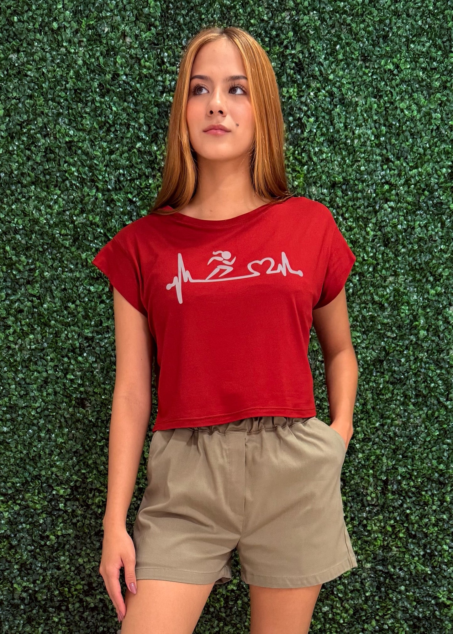 Terracota Silver Running Girl Shirt