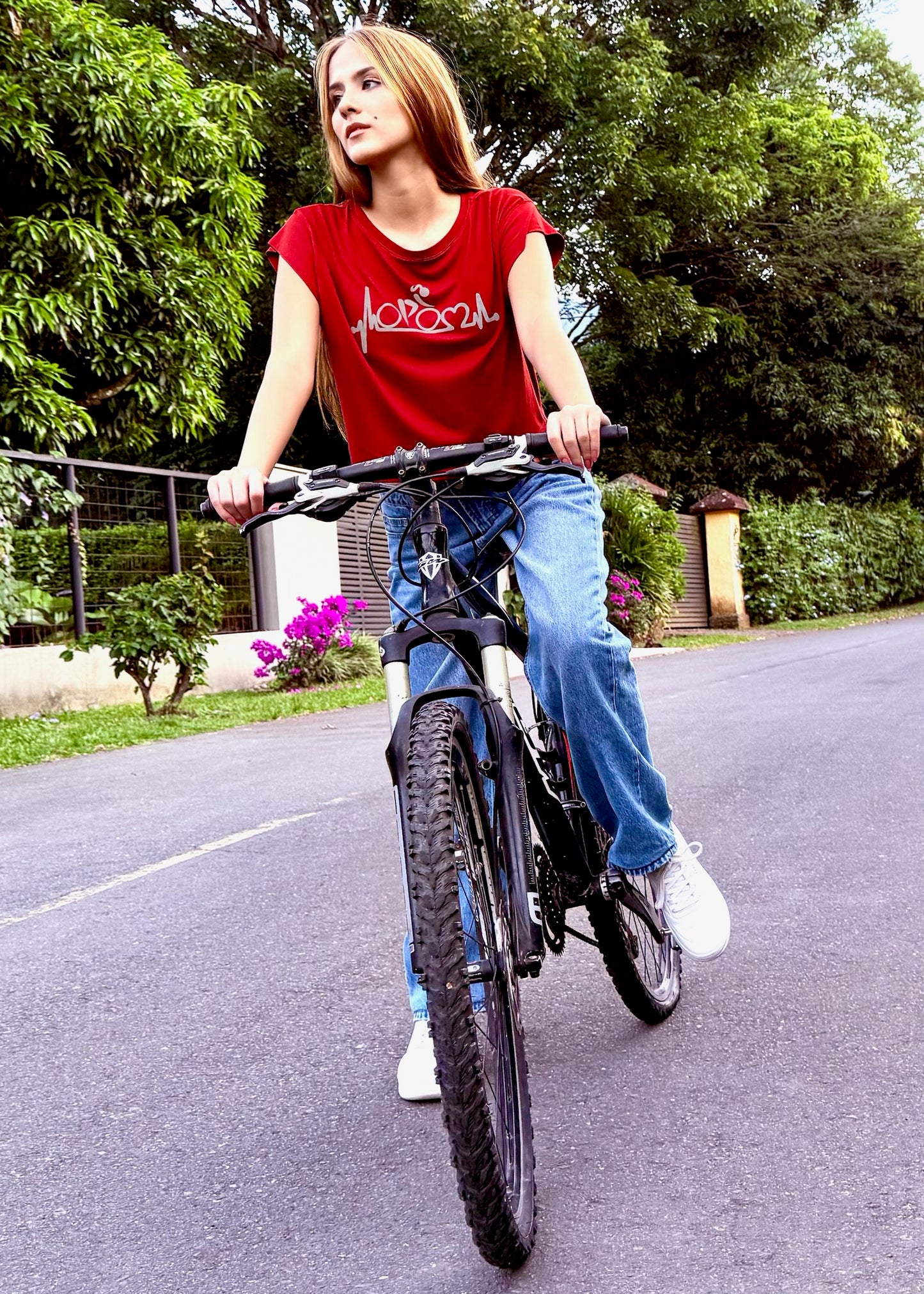 Terracota Silver Bike Girl Shirt